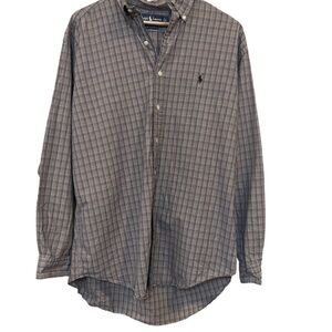 Ralph Lauren Blake Plaid Button-Down Shirt Men’s L Long Sleeve Classic Fit